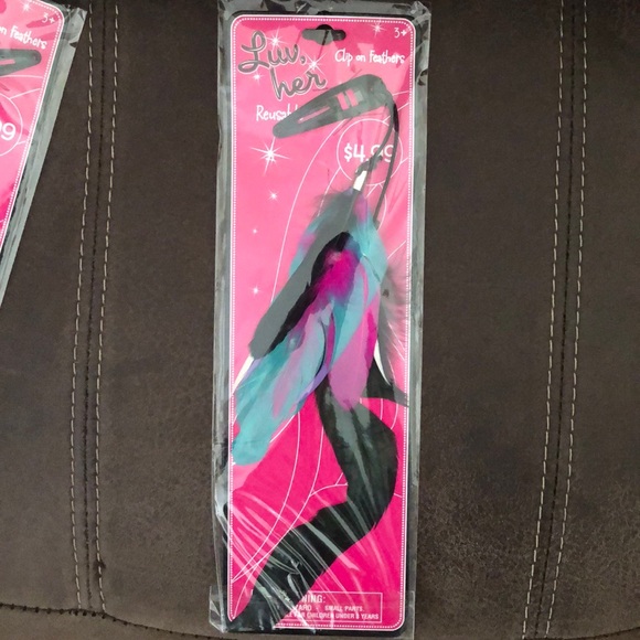 Clip in hair feathers - Picture 2 of 5